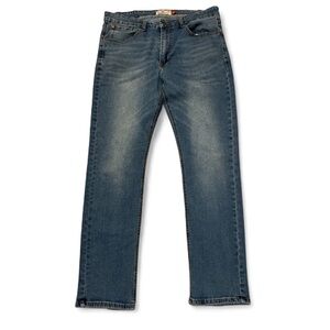 Men's Hudson & Barrow Medium Wash Jeans, 36x32